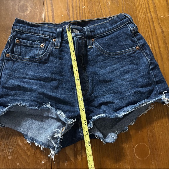 Levi's Dark Blue Jean Shorts - Picture 4 of 5